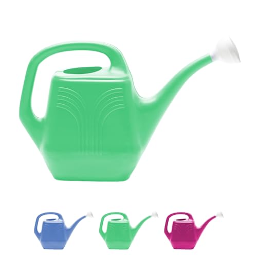 Bloem Classic 2 Gallon (256 Fl Oz) Mint Green Resin Watering Can for Indoor and Outdoor Use