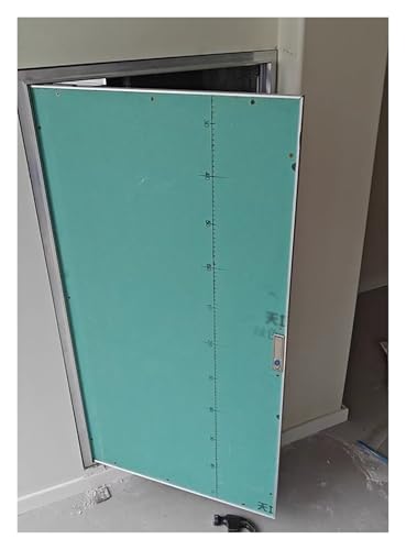 Shaft Wall Access Door Locking, Concealed Drywall Access Panel for Pipe Chases, Electrical Conduits, Plumbing, Small Large Paintable Recessed Metal Inspection Panel(Wxh 16x34in)