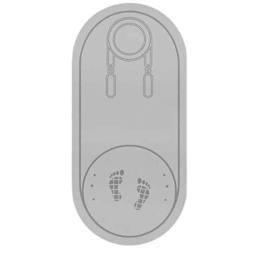 Duojidianzi �G�N�T�T�C�Y�}�b�g ����~�� ���ɔz������TPE�}�e���A�� �ȉ~�` �܂肽���݉\ �����^�ю��[�₷�� ���� �h�� ���O�����p �꒵�� ���K �̑� �s���e �B�X �t�B�b�g �l�X (140cm*66cm*8mm(2��),A)