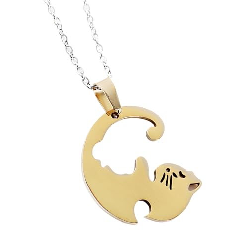 Collier de Chat Noir Cadeaux de Noël Idéal pour Femme