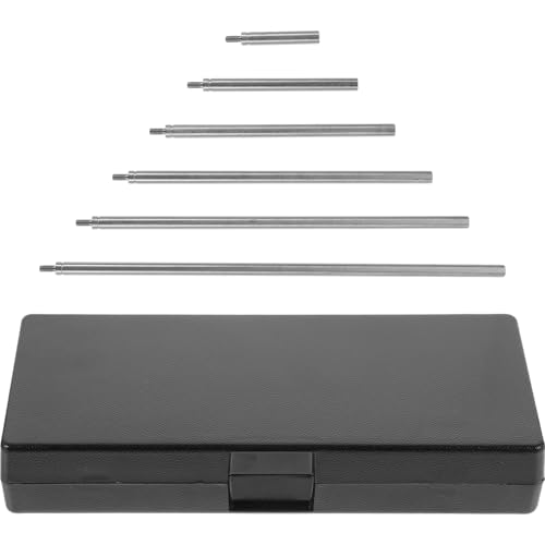 MUCKLILY 1 Set Dial Indicator Extended Rods Accessories Dial Indicator Supply Extension Rods for Dial Indicator Digital Extended Stems Dial Indicator Supplies Stainless Steel Silver