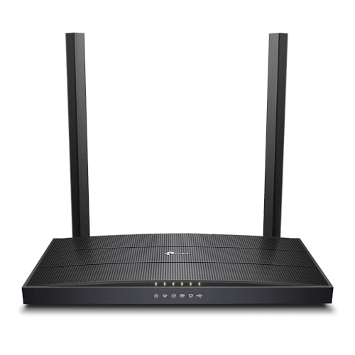 TP-Link Archer VR400 Modem Router VDSL | FTTC | FTTS | ADSL fino a 100Mbps, Wi-Fi AC1200 Dual Band, 3 Porte 10/100 LAN + 1 Porta 10/100/1000 WAN, USB