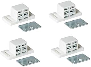 MPJ Extra Strong High Magnetic Catch - White/Nickel (4)