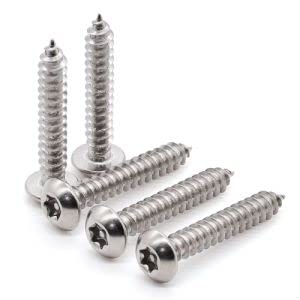 Glvaner GVN61033-100 M3 X 20Mm (100 Pcs) Button Head Torx Security Sheet Metal Screws cover