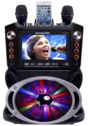KARAOKE USA GF846 BUNDLE PACKAGE, UHF TWIN RADIO MIC + 300 SONGS
