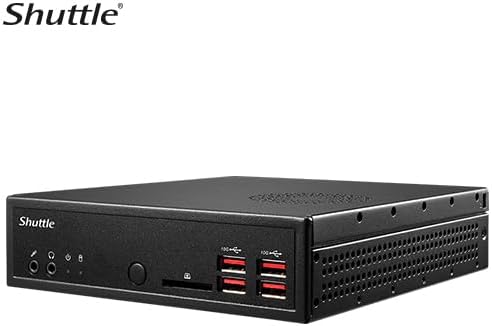 Shuttle XPC Slim DH32UE Mini Barebone PC, Embedded Intel Pentium Gold 7505 CPU, Supports DDR4 SO-DIMM (Max. 64GB), Support EDID Emulation Function, No RAM No HDD/SSD, No OS, VESA Mount Included