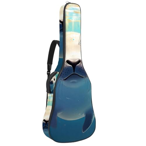 Housse guitare acoustique 102 à 109 cm étanche motif lapin
