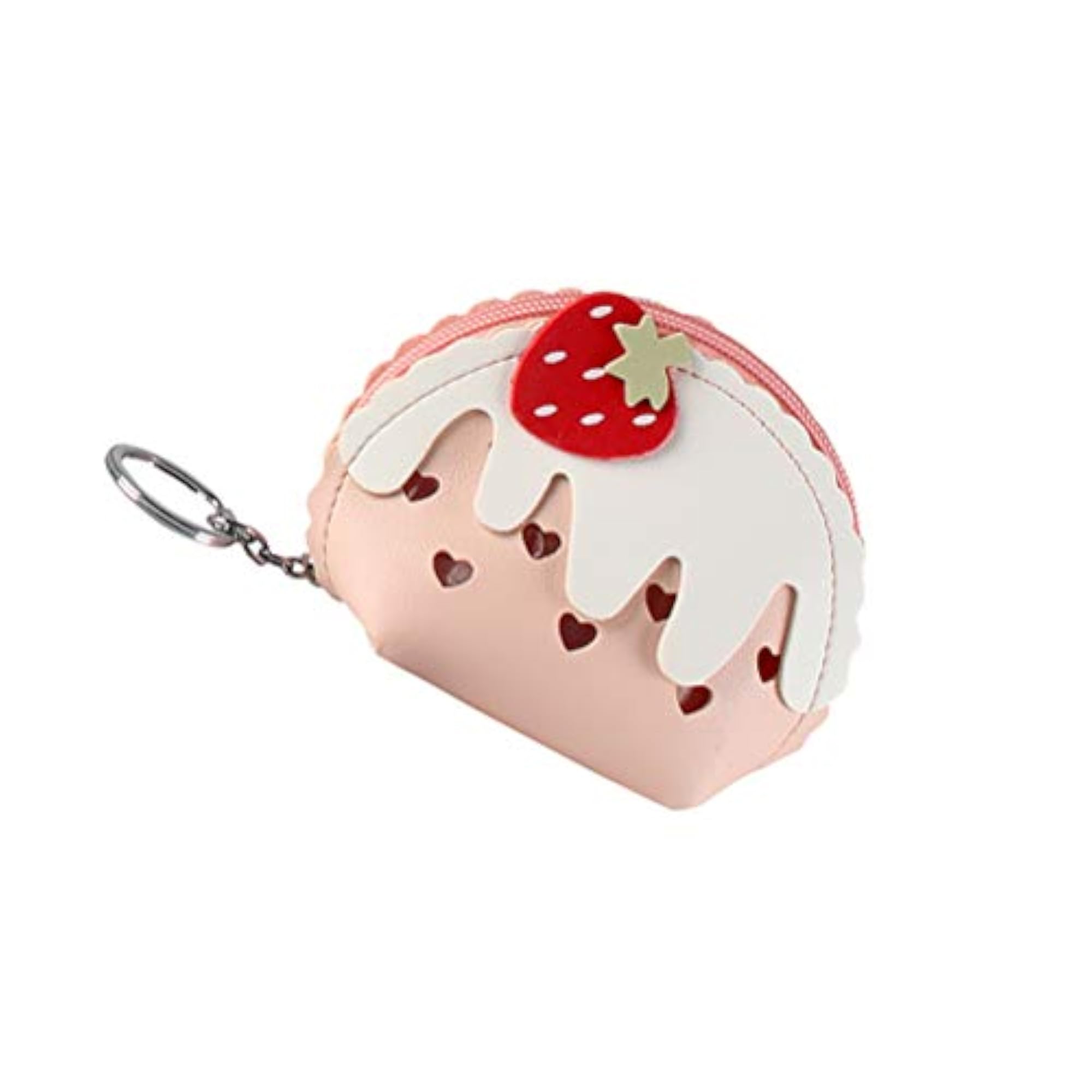Lovely Strawberry Coin Purse Keychain Bag