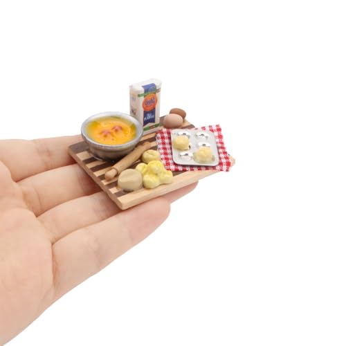 Cutemini Dollhouse Food 1/12 Miniature Kitchen Accessories Mini Baking Set