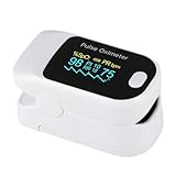 Pulsoximeter, Messung von Sauerstoffsättigung (SpO2) und Herzfrequenz (Puls), Fingeroximeter mit Farbdisplay, schmerzfreie Anwendung am Finger