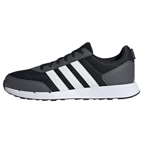 adidas Uniseks Run 50S Shoes, Core Black/Cloud White/Grey Six, 47 1/3 EU