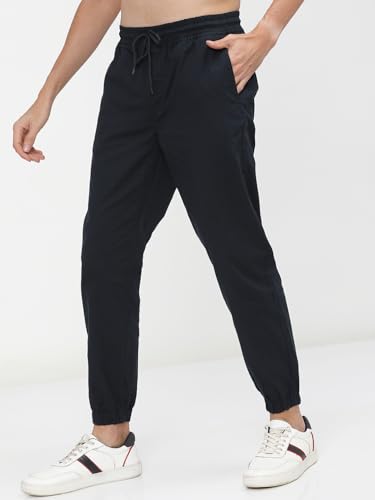 Image of Highlander Men's Cargo Jogger Trousers | Perfect for Casual Outings,Travel & Work Wear with Utility Pockets