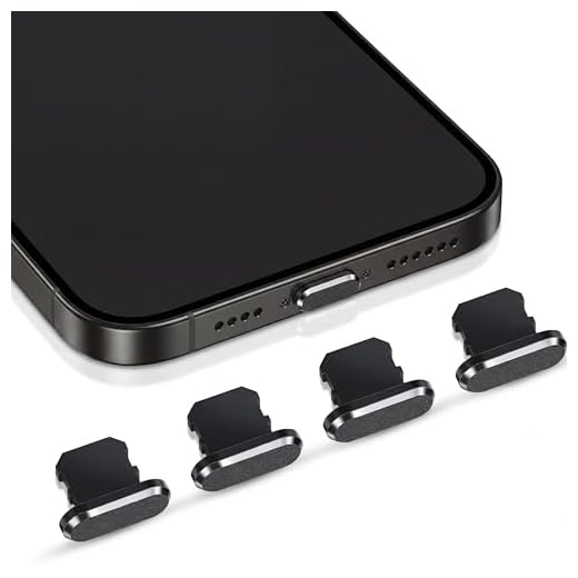 4 Pieces Anti Dust Plugs Compatible with iPhone 11, iPhone 12 Protects Charging Dust Cover Compatible with iPhone 11, 12, Pro, Max/X/XS/XR, 7, 8 Plus, iPad Mini/Air (Black)