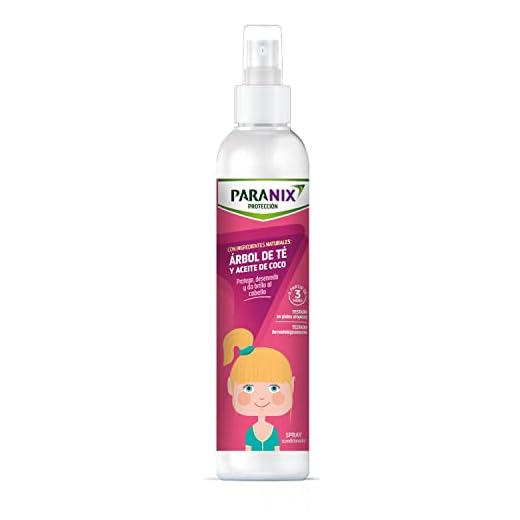 Paranix | Protección Árbol de Té Niña | Con Ingredientes Naturales | Arbol de Té y Aceite de Coco | Protege, Desenreda y da Brillo al Cabello | 250 ml