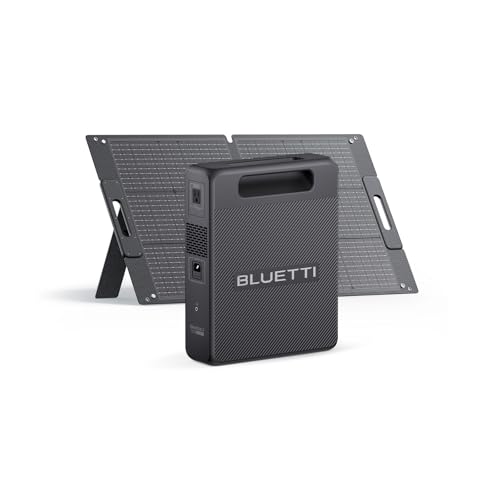 BLUETTI Handsfree 2 Solar Generator with 100W Solar Panel (Ships Separately), 512Wh 700W LiFePO4, 5 Output Ports, Portable Power Station for Camping, Photography, Emergency (Backpack Not Included)