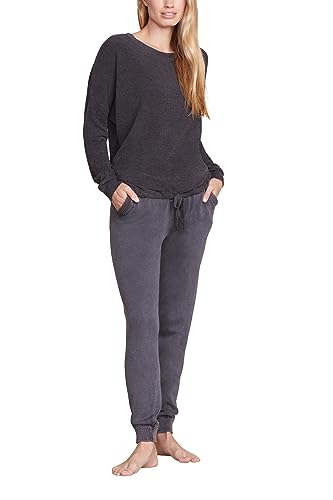 Image of Barefoot Dreams CozyChic Ultra Lite Slouchy Pullover for Women, Ultra Soft Long Sleeve, Crew Neck Pullover