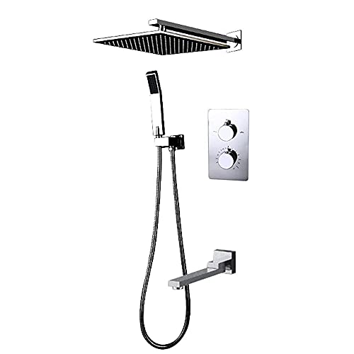Mitigeur de douche thermostatique ensemble de douche 3 fonctions avec pommeau