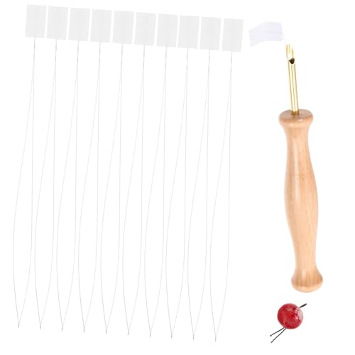 Operitacx 10piezas Enhebrador De Agujas Para Bordado y Joyería Blancas Adecuado Para Manualidades y Punto De Cruz