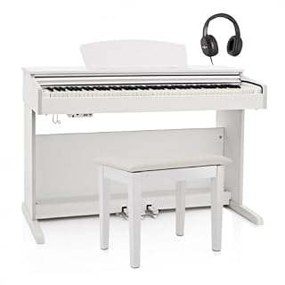 DP-10X White Piano Numérique 88 Weighted Keys avec tabouret et casque - Les Beatles, Paul McCartney, John Lennon, RIngo Starr, George Harrison DP-10X White Piano Numérique 88 Weighted Keys avec tabouret et casque – Image 2