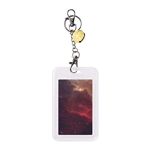 Étui de protection pour carte de crédit design univers sombre et cloche jaune fancy