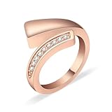 GMLRTOSPT Anillo de cremación para Cenizas de Mujeres y Hombres, de Acero Inoxidable, para Humanos y Mascotas, urnas, Anillo de Mano, joyería de Recuerdo funerario, 9 Unidades, Oro Rosa