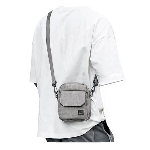 Image of BJLFS Small Crossbody Bag Side Shoulder Bag for Men Women, Travel Passport Wallet Bag, Small Neck Pouch Side Shoulder Bag