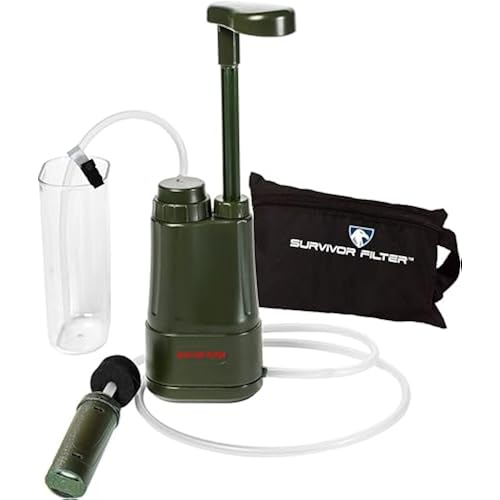Survivor Filter PRO Portable Water Filter for Camping, Survival & Emergency