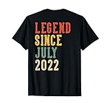 (EN LA Respuesta) Legend July 4th Birthday 2022 Women 4 Years Old Camiseta