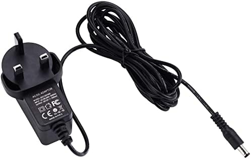 DC 12V 1A CE Certificated Switching Power Supply,Power Adapter, 5.5mm x 2.5mm DC Jack, 9.8 Feet Cord for LED Strip, CCTV Camera, Wireless Router,Black (2.1mm) (2.5mm)