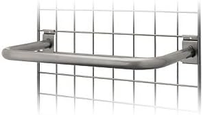 SSWBasics Boutique Raw Steel U-Shaped Hangrail for Wire Grid - 21 1/2"W