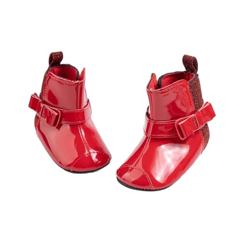 Ctreela Patent Leather Boots for Baby Boys Girls Sparkle Kindergarten Stage Performance Dance Shoes Party Prom Booties