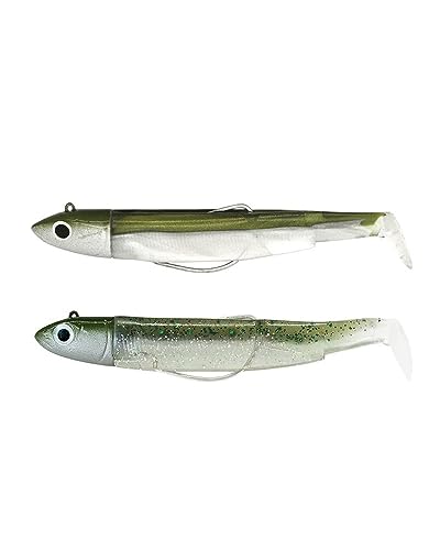 Fiiish Double Combo off Shore 6g Black Minnow 70 Transparente Verde