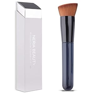 Foundation Brush, Flat Top Kabuki Foundation Brush for Liquid Makeup, Cream, Powder, Travel Size Face Foundation Blending Makeup Brushes (131)…