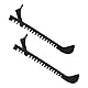 CUNTAUK Schlittschuhschützer, Hockeyschuhe Schlittschuhkufenabdeckungen, verstellbare Schnallen Schlittschuhschützer Eiskunstlaufschützer Eishockeyzubehör (Schwarz, Groß)