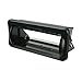 Scosche ACM5B Universal Marine Radio Cover - Water Resistant Boat Dash Radio Protector Shield with Spring Loaded Flip-Up Retractable Door, Single DIN Marine Stereo Kit - Durable Boat Accessory - Black