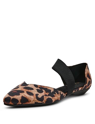 Anne Klein Women's Ballet Flat Oksanna, Leopard Stretch, 8.5