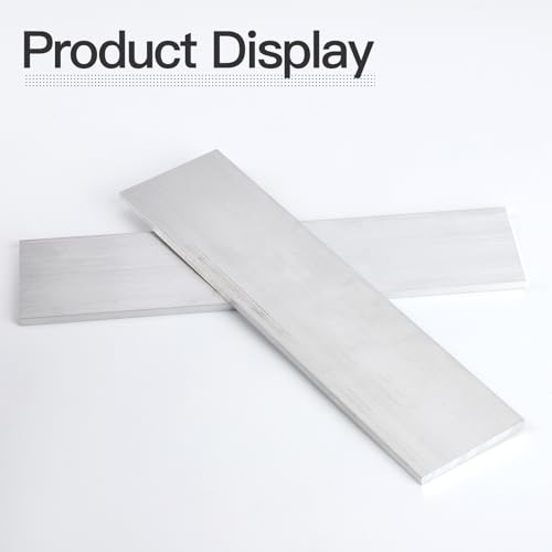 Image of 1 /4 inch (6mm) X 3 inch(75mm) Square Aluminum Flat Bar 12 inch Long, 2 Pieces 6061 General Purpose Plate T6511 Solid New Mill