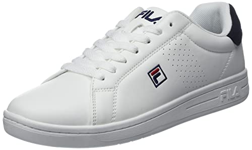 country-of-origin Porcellana Fila Crosscourt 2 F Low, Scarpe da Ginnastica Basse Uomo, Bianco (White-Dress Blues), 44 EU