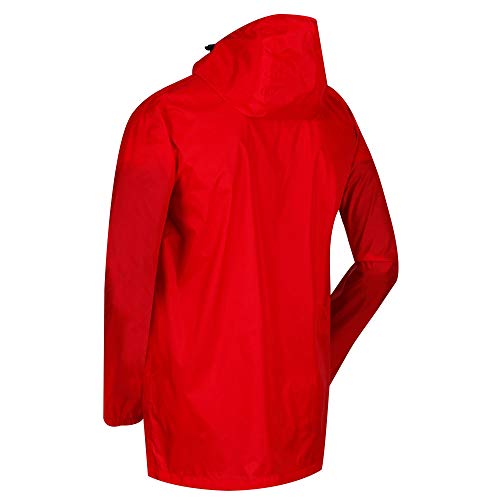 Regatta Veste Technique compactable Pack IT III imperméable, Respirante et légère avec Capuche Fixe réglable Jackets Waterproof Shell Homme, Burnt Salmon, FR (Taille Fabricant : XL) - Image 8