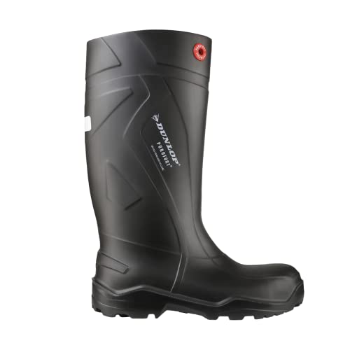 Dunlop Protective Footwear, C762041, Purofort+ Full Safety, Schwarz/Rot, Größe 43 EU