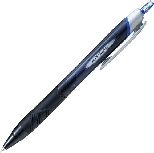 uni Jetstream Standard Ballpoint Pen - 0.38 mm - Blue Ink - Black Body