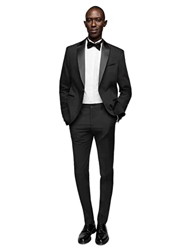 Costume de Mariage Homme Peak Revers de Haute Qualité et Coupe Ajustée