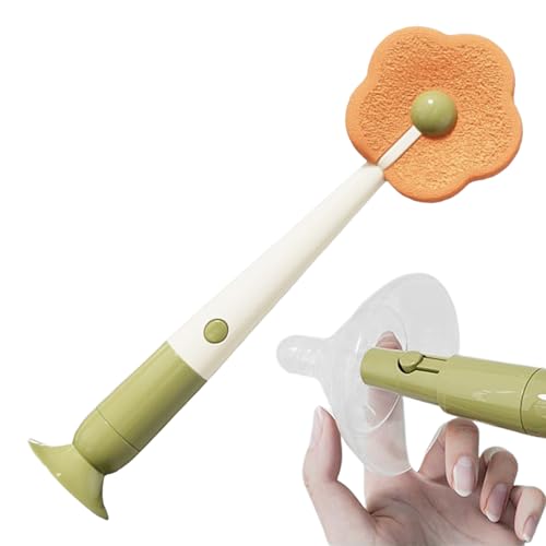 Cepillo de limpieza para tazas y tazas | cepillos limpiadores de botellas | Esponja de lavado con forma de flor para fregadero, café, viajes
