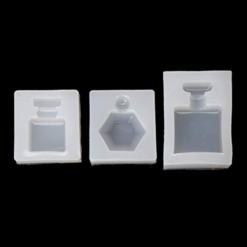 Molde de resina de silicona para botellas de fundición 3D para manualidades, juguetes para niños, para posavasos, llavero, cenicero, bandeja de animales para hornear pasteles, rectangular, cuadrado