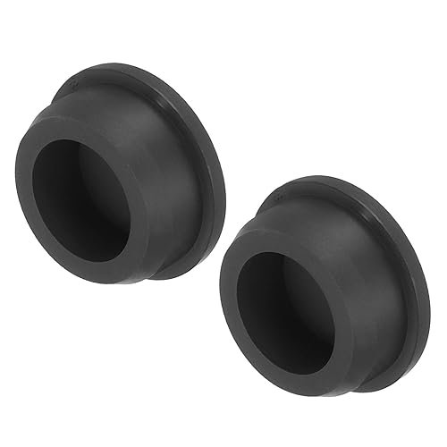 Image of UXCELL High Temp Silicone T-Shaped Mount Plugs, Dia 33mm /1.29 inch, Black, Pack of 2 (OD 38mm) - Waterproof, Sealing Plugs for Powder Coating & Plating