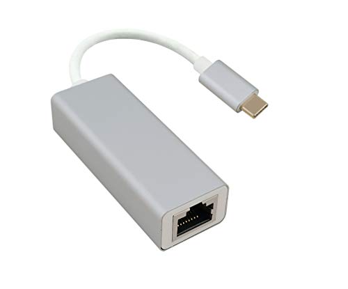 Helos Cavo Adattatore Ethernet, Usb 3.1 Type-C™ St./Rj45, Premium, Argento