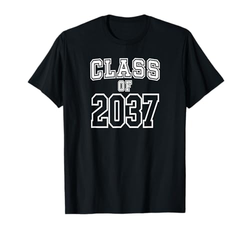 Clase de 2037 Recuerdo Inicio Escuela Recepción Graduación Camiseta