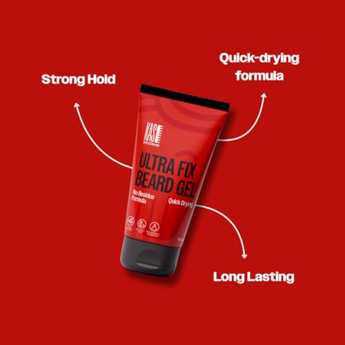 Image of Ultra Fix Beard Gel | Strong Hold & Long Lasting Styling Gel for Sikhs | Beard Shaping & Setting Gel | Short & Medium Beard | Alcohol & Paraben Free Beard Fixer