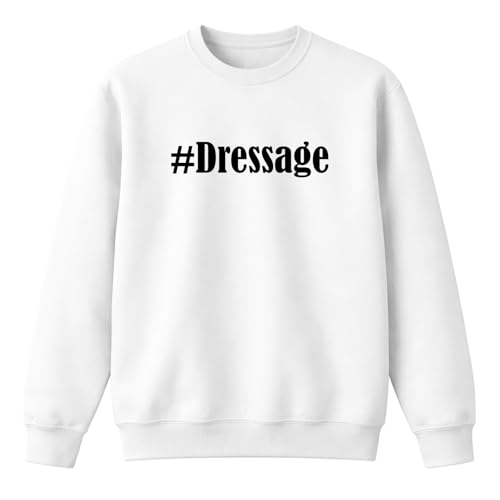 Sweat hashtag dressage bleu impression taille 116 et adultes pour offrir