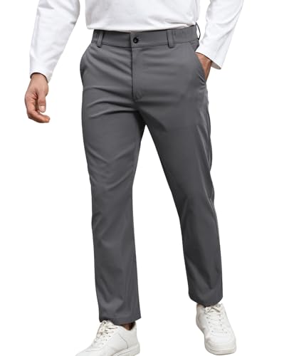 Curluriy Chino Trousers Hombre Clásico Informales Pantalón con Bolsillos Pantalones Botón Slim Fit Otoño Invierno